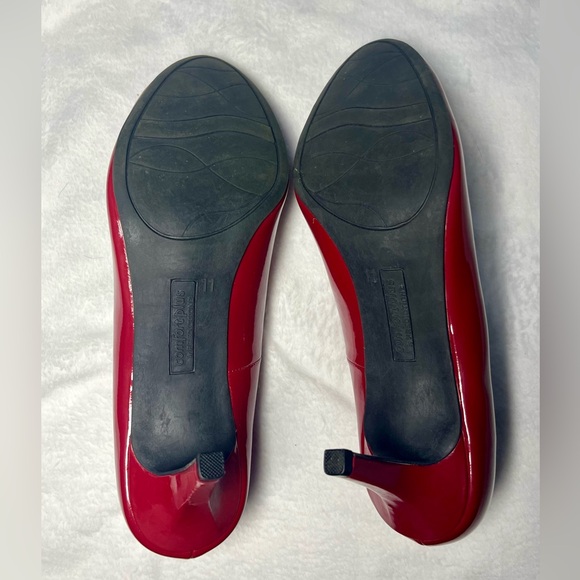 NWOT US 11 Comfort Plus by Predictions Red Patent Pumps Heels - Picture 4 of 6